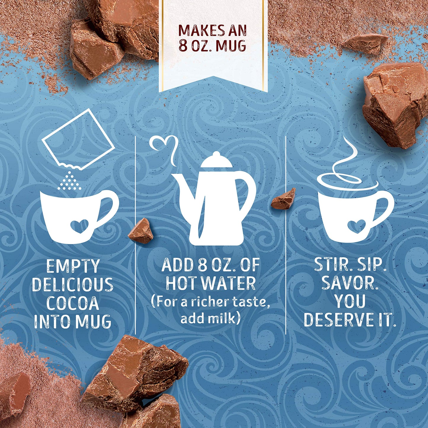 Swiss Miss Hot Cocoa Mix with Marshmallows, 8 Count