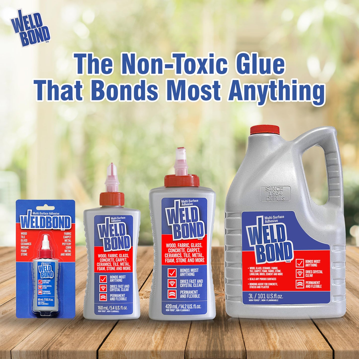 Weldbond All Purpose Glue 5.4oz – Multi-Surface Clear Bond