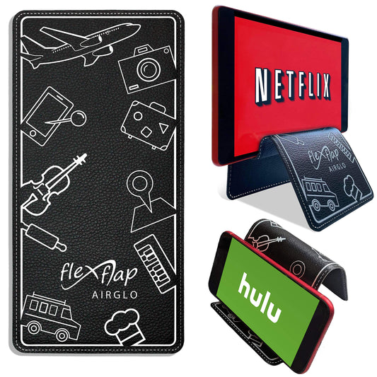 Flex Flap Travel Phone & Tablet Holder – Airplane & Desk Use