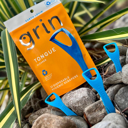 Grin Disposable Tongue Cleaners, 32 Count