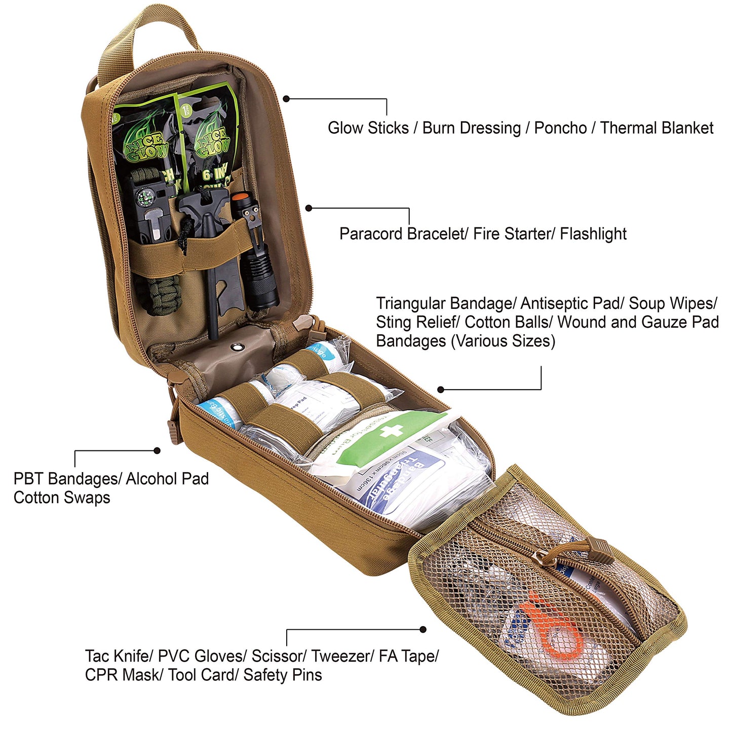 EVERLIT 250-Piece Survival First Aid Kit – OD Green