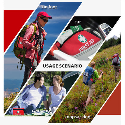 General Medi Mini 110-Piece First Aid Kit – Red