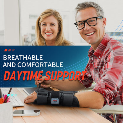 FEATOL 2-Pack Carpal Tunnel Wrist Brace with Metal Splint – M/L