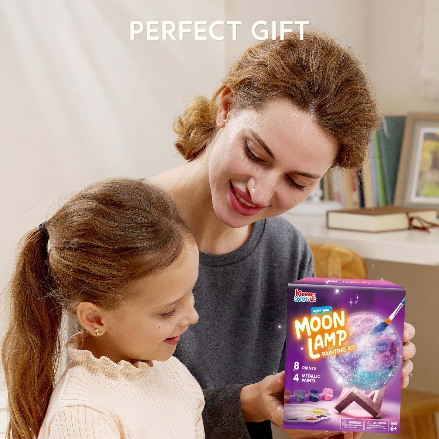 Klever Kits DIY 3D Moon Lamp Painting Kit for Kids