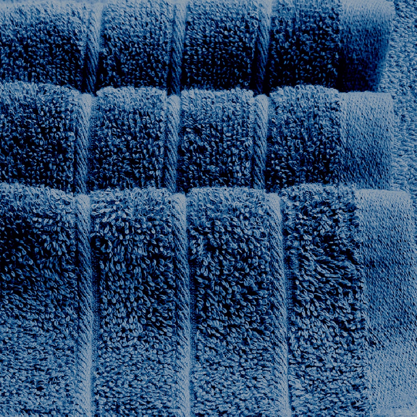 Cotton Towel Set, 8 Piece – Bath, Hand & Washcloths, Blue Color